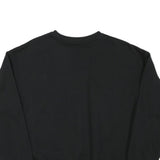 PUMA Mens Black Cotton Blend Crew Neck Sweatshirt L Logo Print Casual