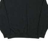 PUMA Mens Black Cotton Blend Crew Neck Sweatshirt L Logo Print Casual