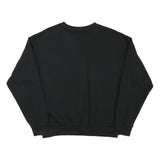 PUMA Mens Black Cotton Blend Crew Neck Sweatshirt L Logo Print Casual