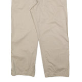 CHAPS Mens Cotton Blend Beige Regular Fit Straight Leg Trousers W38 L30 Casual