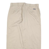 CHAPS Mens Cotton Blend Beige Regular Fit Straight Leg Trousers W38 L30 Casual