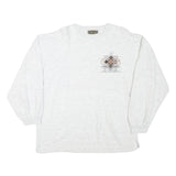 UNITED SURPLUS Mens Grey Cotton Blend Crew Neck M Graphic Print Sweatshirt