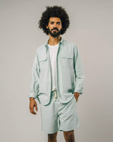 Lightweight Corduroy Shirt Acqua