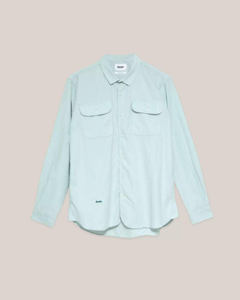 Lightweight Corduroy Shirt Acqua