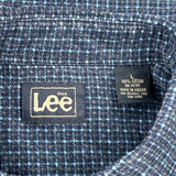 Lee Checked Shirt - Large Blue Cotton