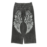 True Religion Graphic Jeans - 37W 24L Grey Cotton