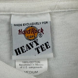 Hard Rock Cafe Graphic T-Shirt - Medium White Cotton