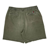 Tommy Hilfiger Chino Shorts - 34W 9L Green Cotton