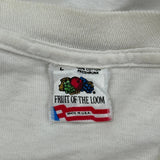 Fruit Of The Loom Graphic T-Shirt - Large White Cotton