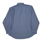 Regent Classic Fit Polo By Ralph Lauren Checked Shirt - XL Blue Cotton
