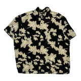 Natural Issue Floral Hawaiian Shirt - XL Black Viscose