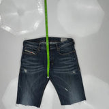 Diesel Denim Shorts - 32W 12L Dark Wash Denim