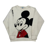 Mickey Mouse Disney Cartoon Sweatshirt - Medium Black Cotton Blend