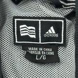 Adidas Windbreaker - Large Black Polyester