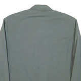 Mens Grey Cotton Blend Jacket L Zip Closure Casual Lightweight Plain Style