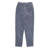 ARMANI JEANS Womens Cotton Blend Blue Slim Tapered Trousers W23 L28 Stylish