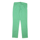 LAUREN RALPH LAUREN Womens Regular Fit Green Cotton Blend Jeans W30 L29 Stylish