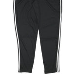 ADIDAS Mens Joggers Black & White XL W33 L30 Slim Tapered Football Club Logo