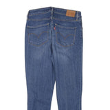 LEVI'S 721 Womens Blue Slim Skinny Denim Medium Wash W28 L26 Slim Fit Zip Jeans
