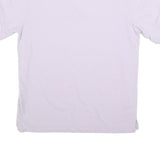 YVES SAINT LAURENT Mens Purple Short Sleeve Plain Polo Shirt L Designer Luxury