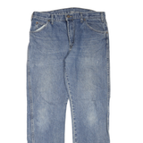 DICKIES Mens Regular Fit Blue Denim Jeans W36 L32 Workwear Casual Zip Closure