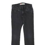 LEVI'S 511 Slim Womens Jeans Black Slim Skinny Denim Medium W26 L26 Zip
