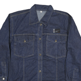 ART Womens Blue Denim Jacket 2XL Cotton Button Closure Classic Fit Long Sleeve