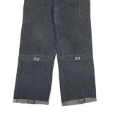 Womens Relaxed Fit Jeans Blue Denim W30 L28 Cargo Style Wide Leg Cotton Blend
