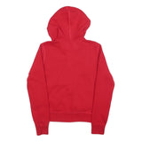 POLO RALPH LAUREN Mens Red Full Zip Hoodie S Classic Logo Cotton Blend