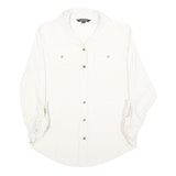 LAUREN RALPH LAUREN Womens White Basic Shirt Long Sleeve Collared S Elegant