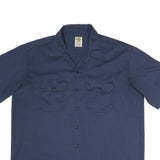 DICKIES Mens Blue Work Shirt XL Cotton Blend Button Pocket Casual