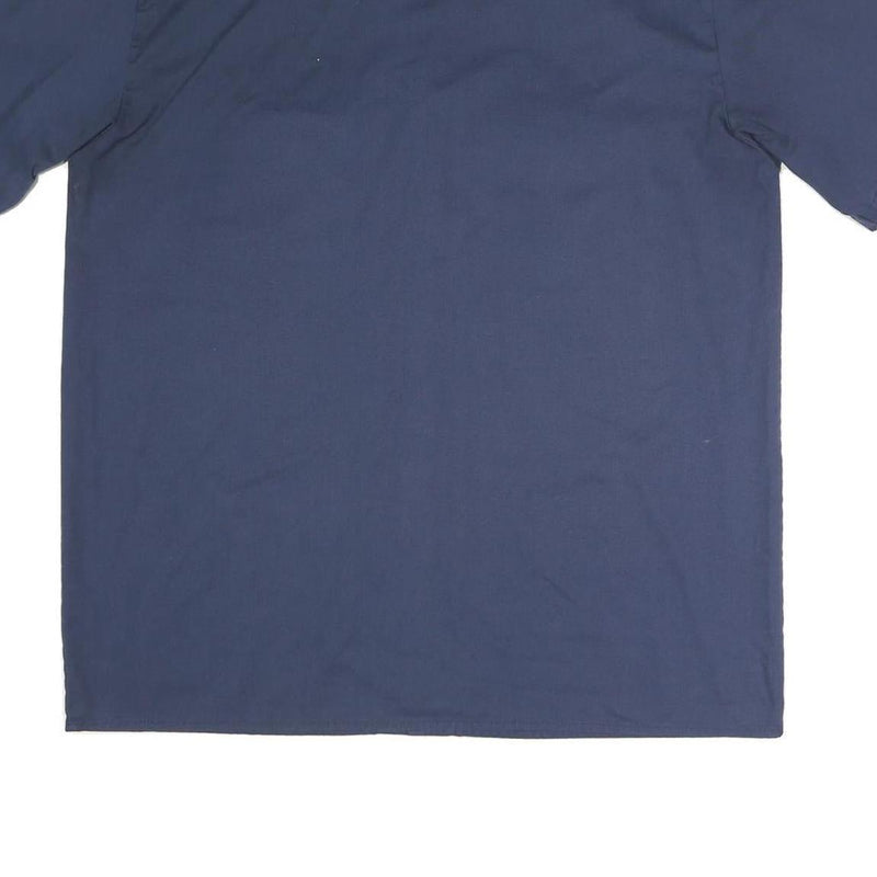DICKIES Mens Blue Work Shirt XL Cotton Blend Button Pocket Casual