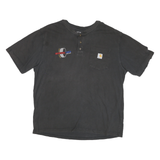 CARHARTT Mens Black Pocket Graphic T-Shirt L Short Sleeve Crew Neck Universal