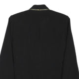 MICHAEL KORS Womens Black Slim Jacket XS Polyester Blend Plain Gold Zip