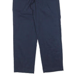 RED KAP Mens Cotton Blend Navy Relaxed Straight Trousers W30 L30 Workwear