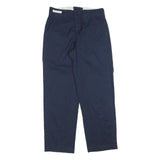RED KAP Mens Cotton Blend Navy Relaxed Straight Trousers W30 L30 Workwear