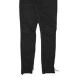 7 FOR ALL MANKIND Womens Jeans Black Slim Skinny Denim Raw W24 L27 Zip Pocket