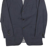 JOOP! Mens Blue Wool Jacket L Button Plain Classic Tailored Formal