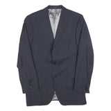 JOOP! Mens Blue Wool Jacket L Button Plain Classic Tailored Formal