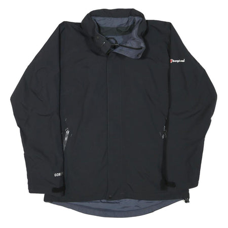 BERGHAUS Womens Black Outdoor Jacket M Polyester Blend Zip Gore-Tex Waterproof