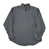Tommy Hilfiger Striped Shirt - XL Blue Cotton