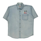 Nascar Racing Chase Authentics Nascar Denim Shirt - Large Light Wash Cotton