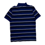 Polo By Ralph Lauren Striped Polo Shirt - Large White Cotton