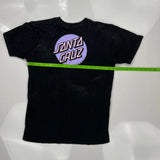 Santa Cruz Graphic T-Shirt - Small Black Cotton