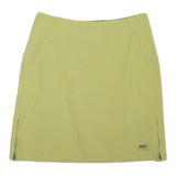 HELLY HANSEN Womens Green A-Line Short Polyester Blend Skirt S Outdoor Casual