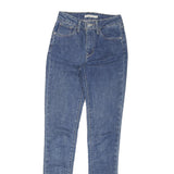 LEVI'S 721 Womens Jeans Blue Slim Skinny Denim Medium W22 L30 Stretch Zip