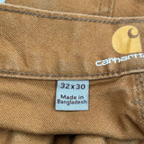 Carhartt Double Knee Carpenter Pants - 32W 30L Brown Cotton