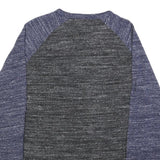GAP Mens Blue & Grey Cotton Blend Patterned Jumper Crew Neck Basic Knit M Casual
