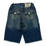 Age 6 True Religion Contrast Stitch Denim Shorts - X-Smallw 10L Blue Denim