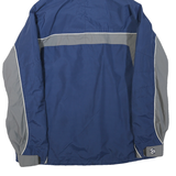 COLUMBIA Mens Blue & Grey Sport Outdoor Jacket L Polyester Blend Zip Hooded